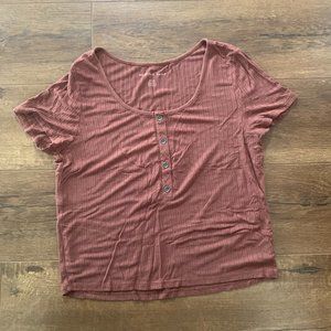 American Eagle Ribbed Crop Top